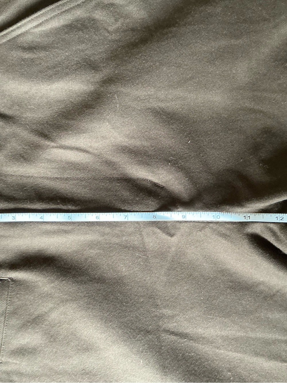 MHL Margaret Howell Brown cropped Chino size 0 wool/cotton blend - Picture 7 of 8
